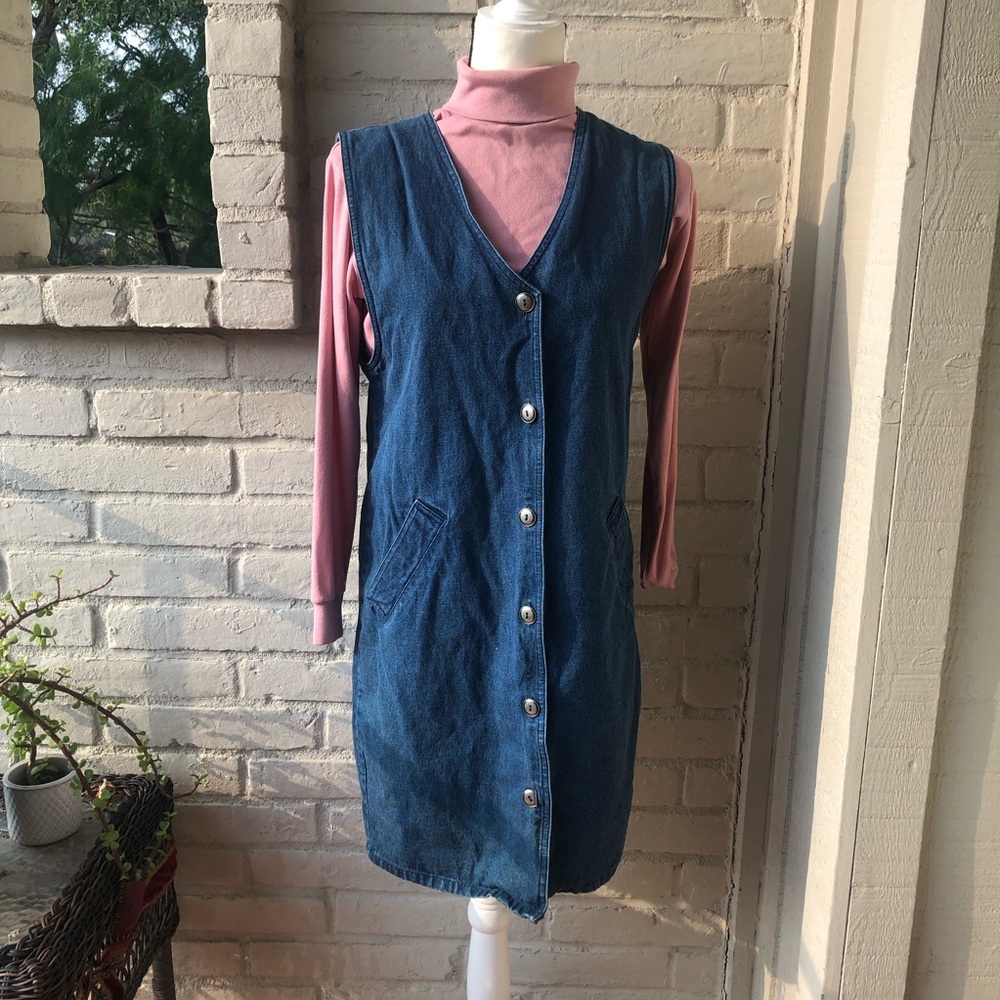Vintage Y2K(2000) Denim Jumper Dress